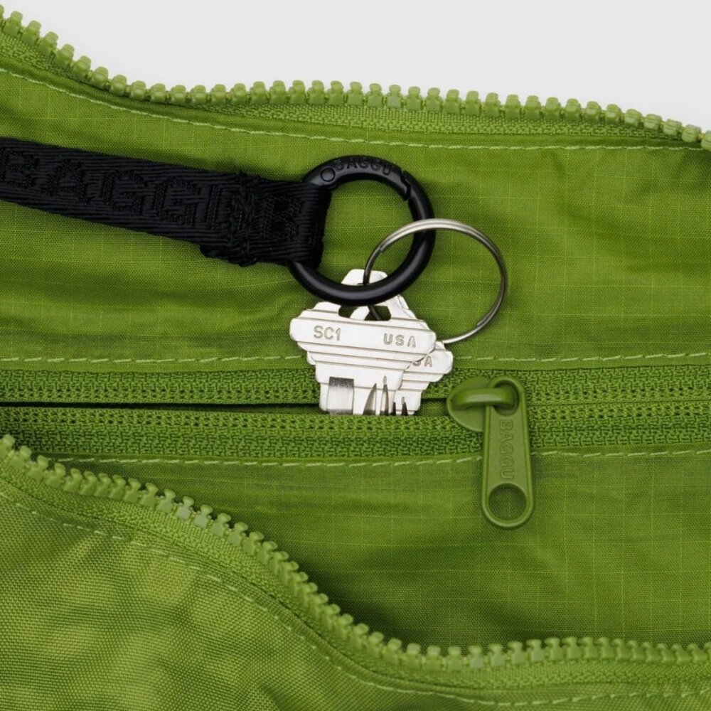NWT Baggu Medium Crescent Bag - Green Juice - Picture 5 of 5